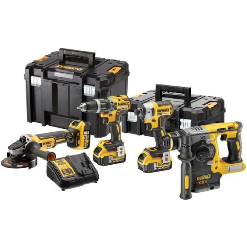 DeWALT DCK422P3T Accu Combiset 4-delig 18V 5,0Ah in TSTAK