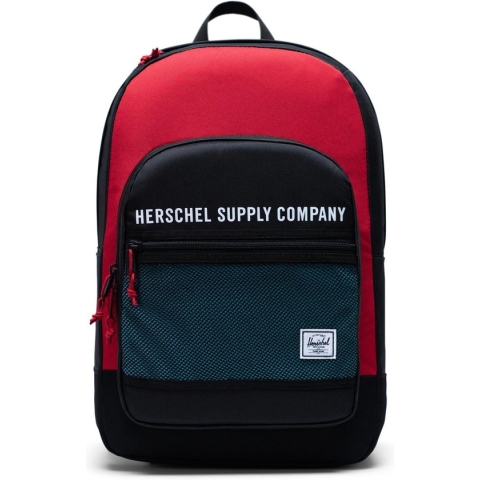 Herschel Athletics Kaine - Black/Red/Bachelor Button | Rugzak met Laptopvak - 30L Opbergruimte - Extra compartimenten - Herschel Athletics Series