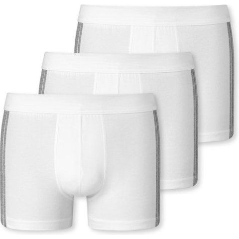 SCHIESSER 95/5 Stretch shorts (3-pack) - wit - Maat: L