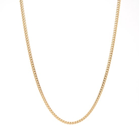 Marenca Gouden Cubaanse Schakel Heren Ketting - 4 mm (60cm)