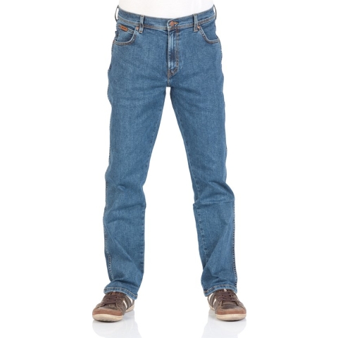 Wrangler Texas Medium Stretch Stonewash Heren Regular Fit Jeans - Lichtblauw - Maat 38/34