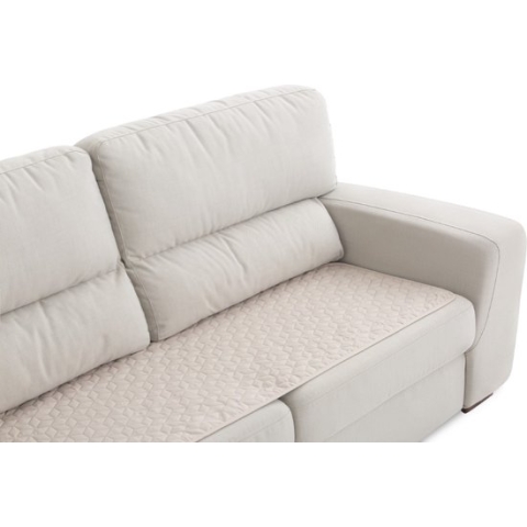 Geo Banktopper - 110cm breed - Beige - Antislip