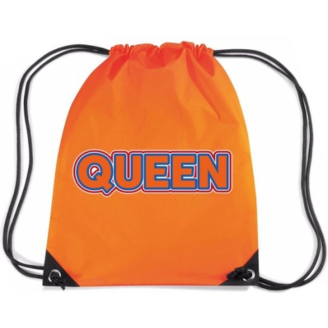 Bellatio Decorations Koningsdag gymtas oranje - queen - waterafstotend