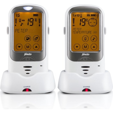 Alecto DBX-68 - Outdoor Babyfoon - Tot 1km bereik - Wit/Antraciet