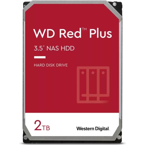 Western Digital Red Plus WD20EFPX, 3.5", 2 TB, 5400 RPM