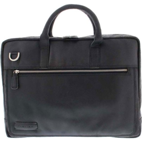 Plevier London laptoptas 15.6 inch zwart.