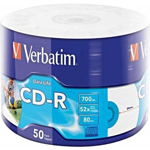 Verbatim 50x CD-R Printable 700 MB 50 stuk(s)