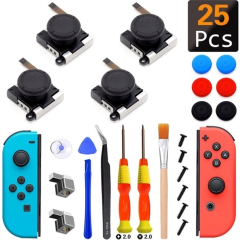 Reparatieset voor Nintendo Switch - Voor reparatie van 4 Joy-cons