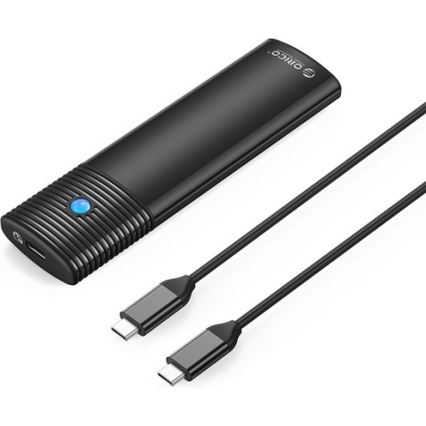 SSD Behuizing Dual Protocol M.2 NVMe/NGFF(SATA) Zwart