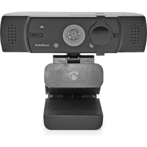 Nedis Webcam - Full HD@60fps / 4K@30fps - Automatische Scherpstelling - Ingebouwde Microfoon - Zwart