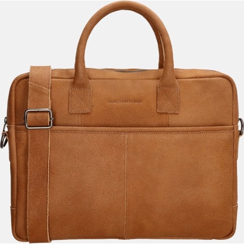 Hide & Stitches PROMOTIE Laptoptas 15,6 inch (38 cm) - Cognac