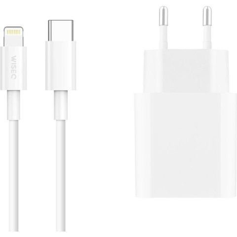 iPhone Snellader 2 meter Lightning kabel - voor o.a. Apple iPhone 14, 13, 12, 11, X - iPad - 20W Apple USB C Adapter