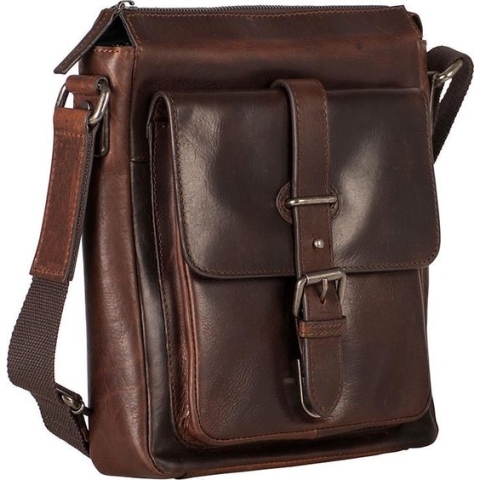 Leonhard Heyden Roma crossbody S 10 inch - Bruin