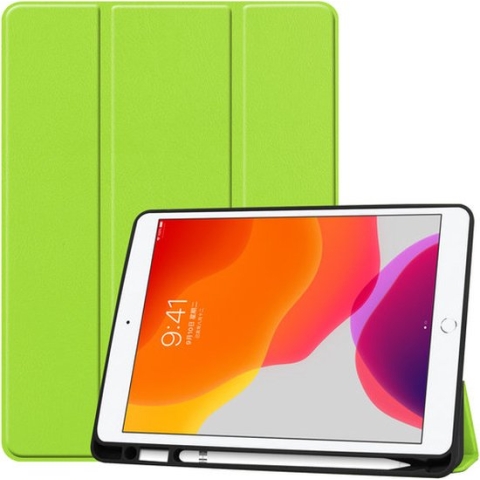 ipad Mini 6 Tri-Fold - iPad Mini book case (8.3 inch) - Tri-Fold case 2021 - hoes ipad Mini 6 - iPad Mini (2021) case Tri-Fold - Groen