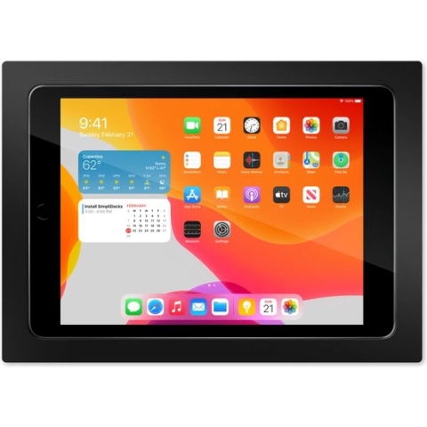 iPad 10.2 inbouw wandhouder Zwart