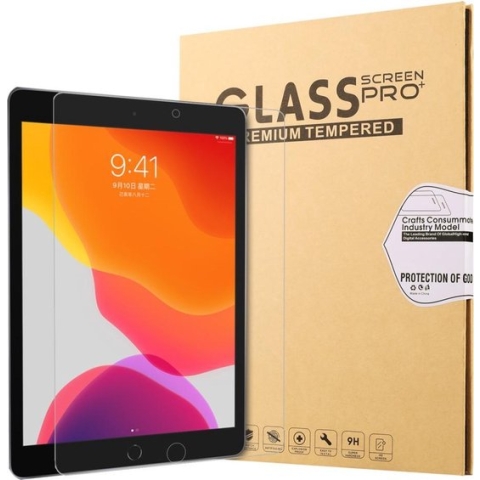 Geschikt voor iPad 10.2 (2019 / 2020) tempered glass screenprotector