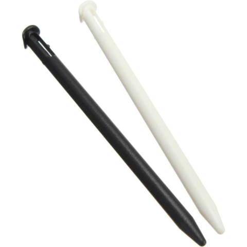 2x Stylus Pen geschikt voor Nintendo 2DS XL - Wit-Zwart