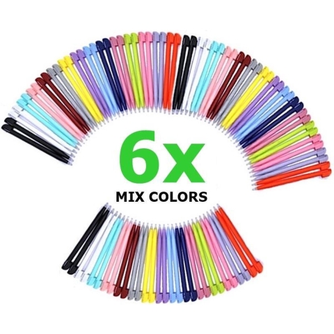 6 Stuks - Stylus Pen voor Nintendo DS Lite - Mixed Colors