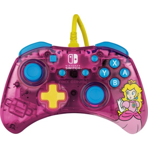 PDP Rock Candy Bedrade Controller - Nintendo Switch & Switch OLED - Bubblegum Peach