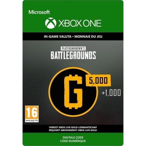 PlayerUnknown's Battlegrounds (PUBG) -  6.000 G-Coin - Xbox One Download