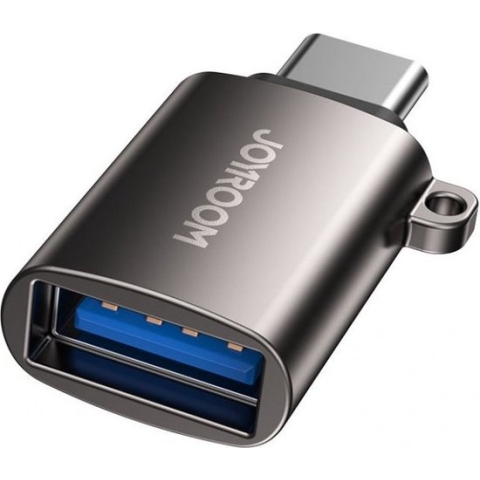 Joyroom Type-C male naar USB-A female OTG Adapter - Zwart