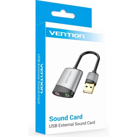 Vention Externe Geluidskaart via USB voor Microfoon en Audio OMTP-CTIA