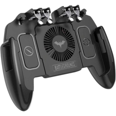 Universele Smartphone Controller - Joystick - Fortnite - PUBG Gamepad - Met Standaard & Koelventilator - Zwart