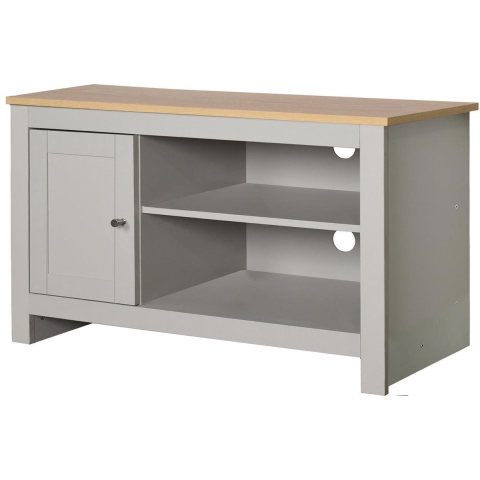 Emerald Tv-meubel met 1 deur in MDF eiken en grijs