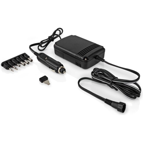 DC Adapter - 6x DC-plug - 12/24 V in - 2000 mA - 1.5/3/4.5/6/7.5/9/12 V uit - Zwart - Allteq