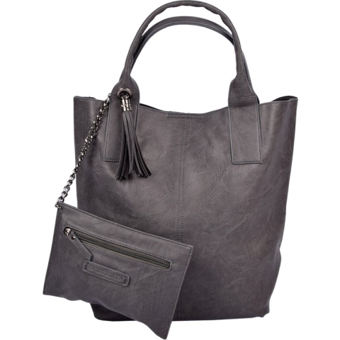 Enrico Benetti Caen Handtas - Dames - Kunstleer - Grijs