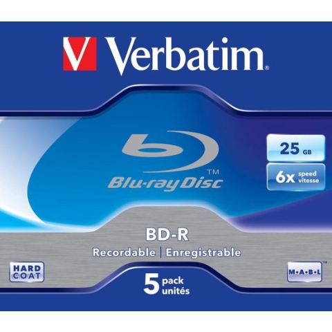 Verbatim 43715 BD-R SL Schijven - 5 Stuks / Jewelcase