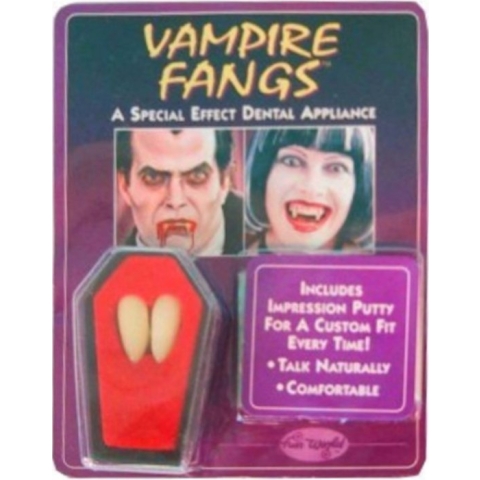 Vampier Dracula tanden – 2 stuks in kistje Halloween