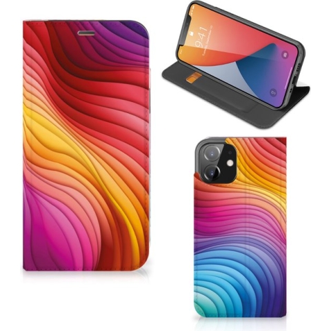 Stand Case geschikt voor iPhone 12 | iPhone 12 Pro Regenboog
