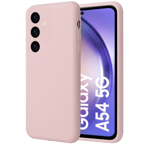 Samsung A54 Hoesje - Suède Back Cover Case Rose
