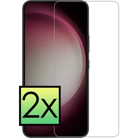 Samsung Galaxy S23 Plus Screenprotector Tempered Glass Gehard Glas Full Screen Display Cover - 2x