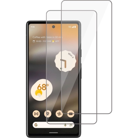 2x Google Pixel 6a Screenprotector - Google Pixel 6a Beschermglas Screen Protector 9H Glas