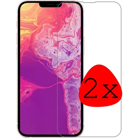 iPhone 14 Pro Screenprotector Tempered Glass Beschermglas Dichte Notch - iPhone 14 Pro Screen Protector - 2 Stuks