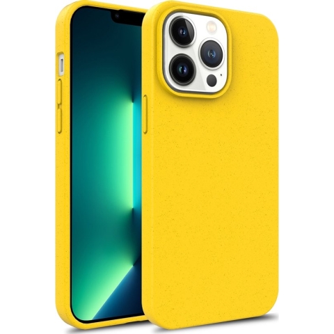 Mobigear Bio Backcover Hoesje - Geschikt voor Apple iPhone 15 Pro Max - Gsm case - Geel