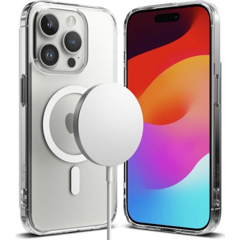 Ringke Fusion Apple iPhone 15 Pro Max Hoesje MagSafe Matte Transparant