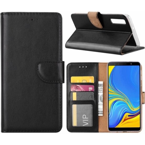 Samsung Galaxy A9 2018 - Bookcase Zwart - portemonee hoesje