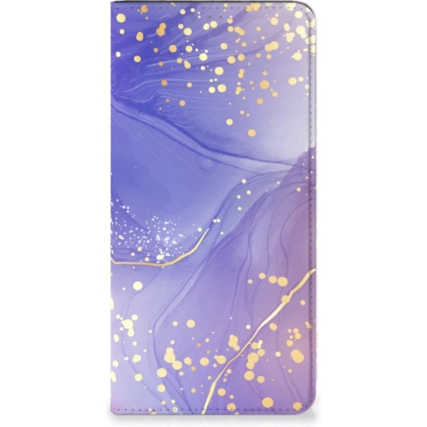 Bookcase geschikt voor Samsung Galaxy A14 4G Watercolor Paars