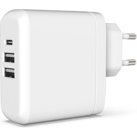 BeHello Multi-Charger USB - C PD + 2 USB Ports (Wit) 45W