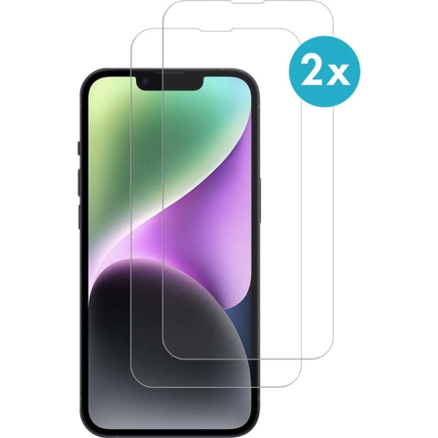 Screenprotector iPhone 14 - iMoshion Screenprotector Gehard Glas Duopack