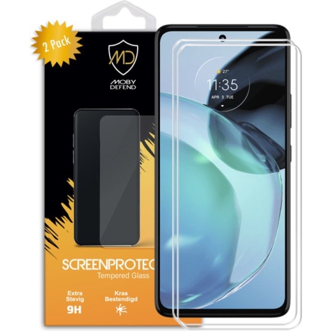 2-Pack Motorola Moto G72 Screenprotectors - MobyDefend Case-Friendly Gehard Glas Screensavers - Screen Protectors - Glasplaatjes Geschikt Voor Motorola Moto G72