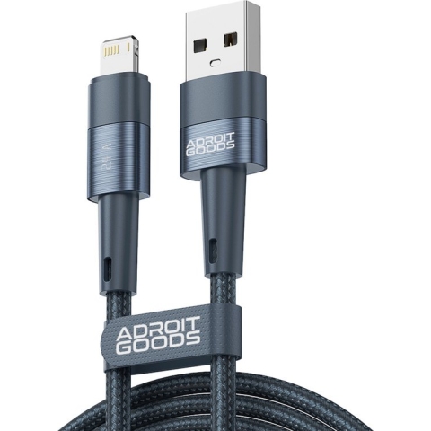 AdroitGoods iPhone Oplader Kabel 2 Meter Geschikt Voor Apple iPhone - 2.4A Snellaadkabel - Lightning USB Kabel