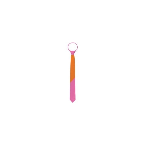 Folat - Stropdas Colorblock Oranje/Roze