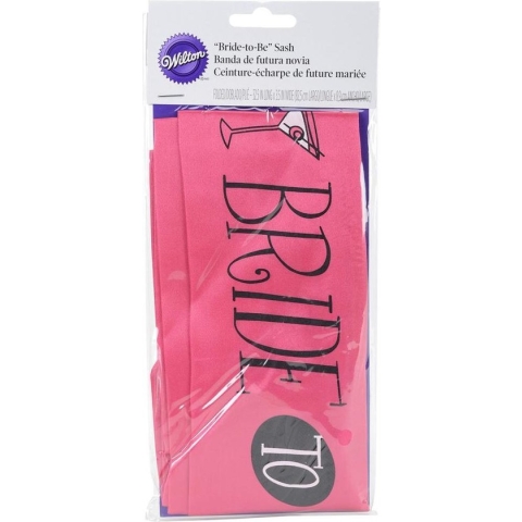 Wilton - Bride to Be Ribbon - Pink - 1stuks