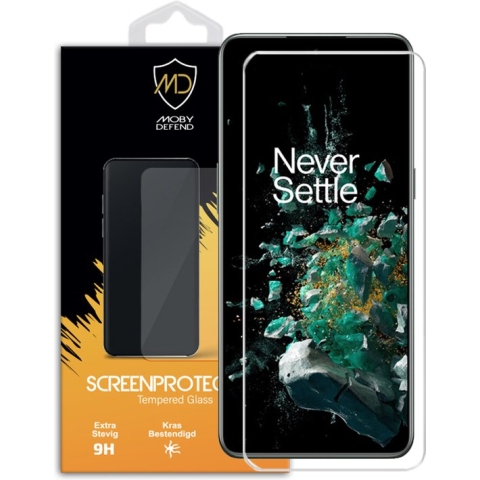 OnePlus 10T Screenprotector - MobyDefend Case-Friendly Gehard Glas Screensaver - Screen Protector - Glasplaatje Geschikt Voor OnePlus 10T