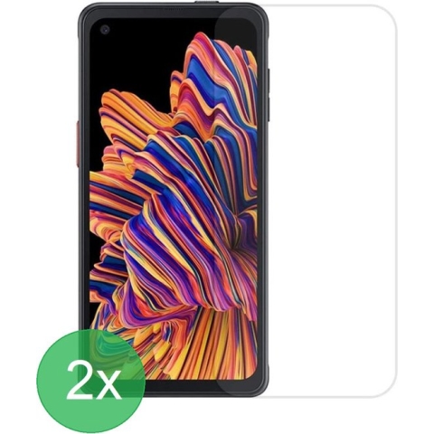 Samsung Galaxy Xcover Pro Screenprotector 2x - screen protector - glas - bescherm - beschermglas - ZT Accessoires