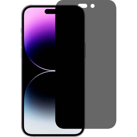 Geschikt voor iPhone 15 Tempered Glass Screenprotector - Privacy